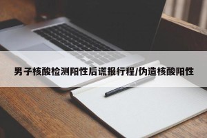 男子核酸检测阳性后谎报行程/伪造核酸阳性
